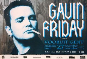Gavin Friday Gent Vooruit 1995 poster